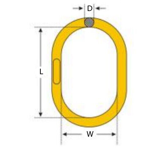 Grade 8 Single Master Link Colour Yellow