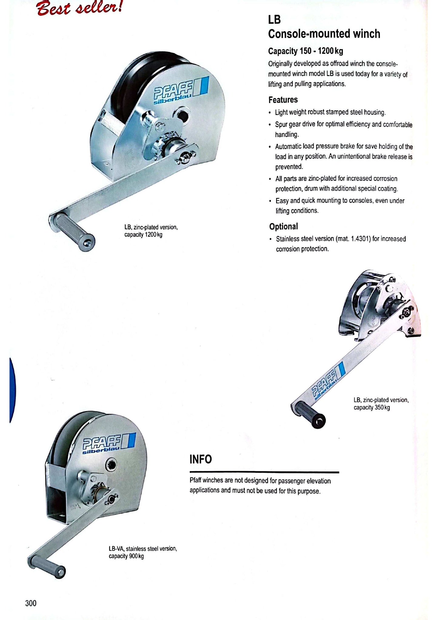 Zinc Hand Winch