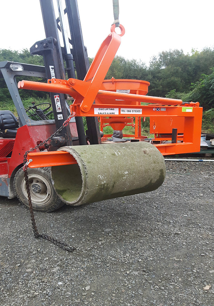 Pipe Lifting hook (Horizontal) SWL 1 Tonne for 3 Meter Pipes