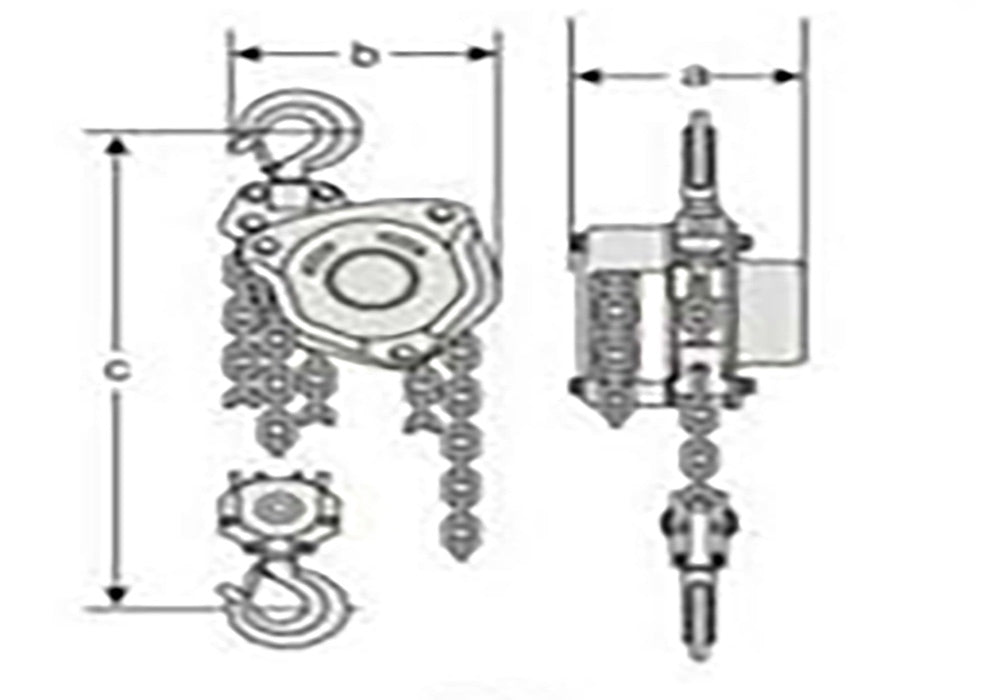 2 TONNE X 3 MTR CHAIN BLOCK ACE