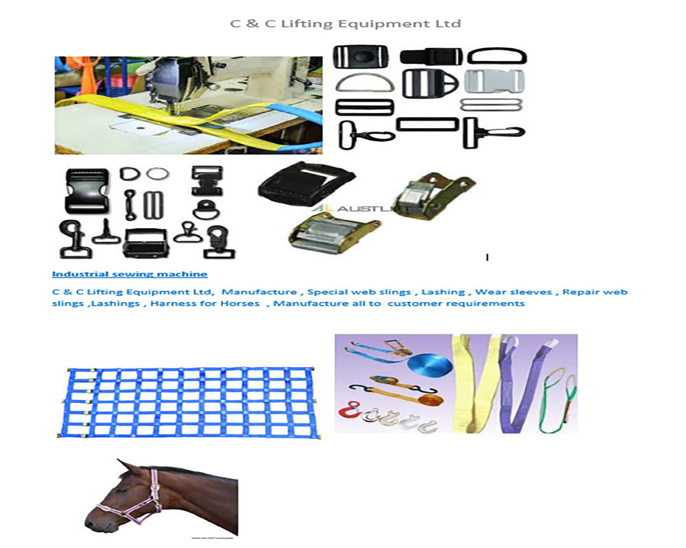 MANUFACTURING  SPECIAL WEB SLINGS  LASHINGS