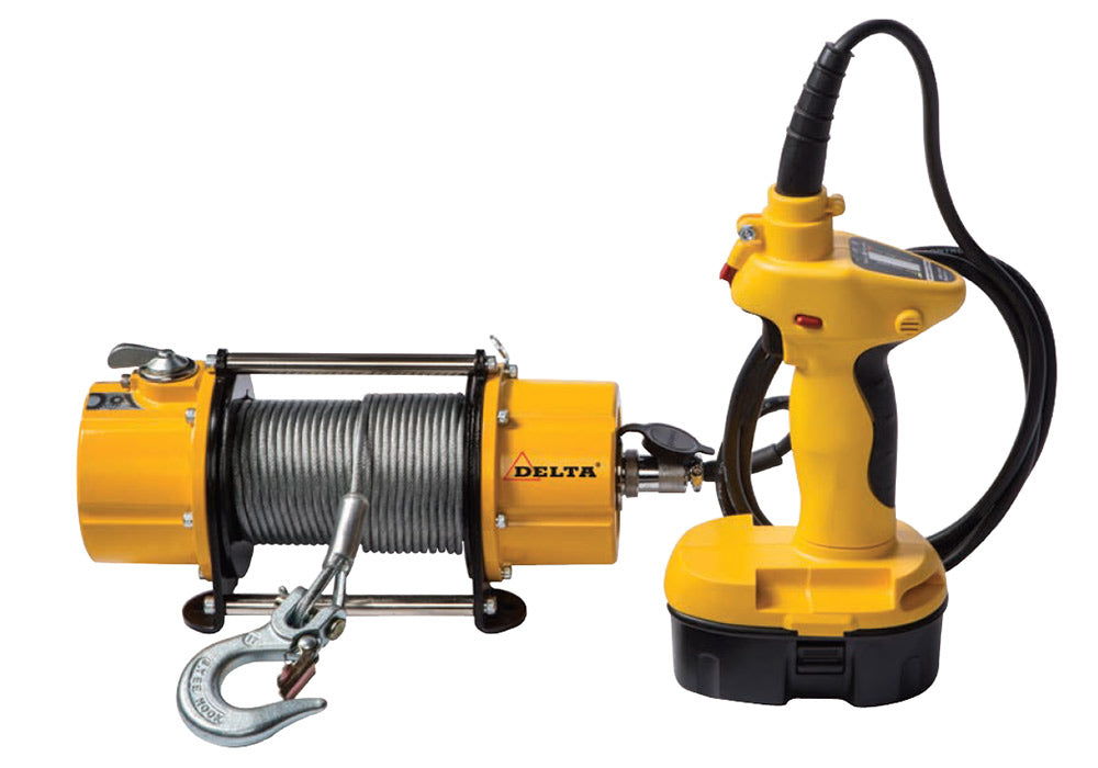 BATTERY WINCH DBW350 18V KIT 5MM ROPE X 15M 9M OF CONTROL CABLE