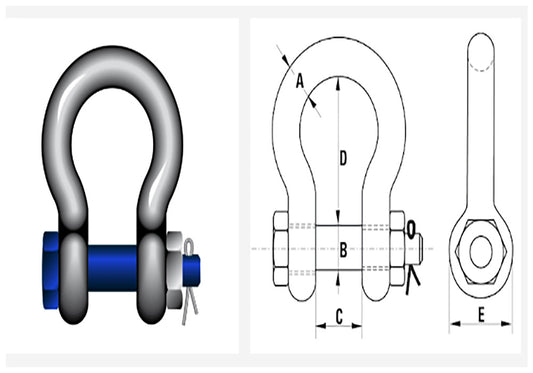 Safety Pin Bow Shackle