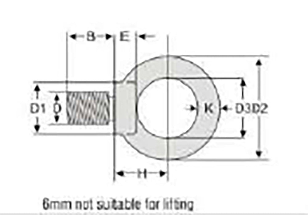 Eye Bolt Stainless Din 580