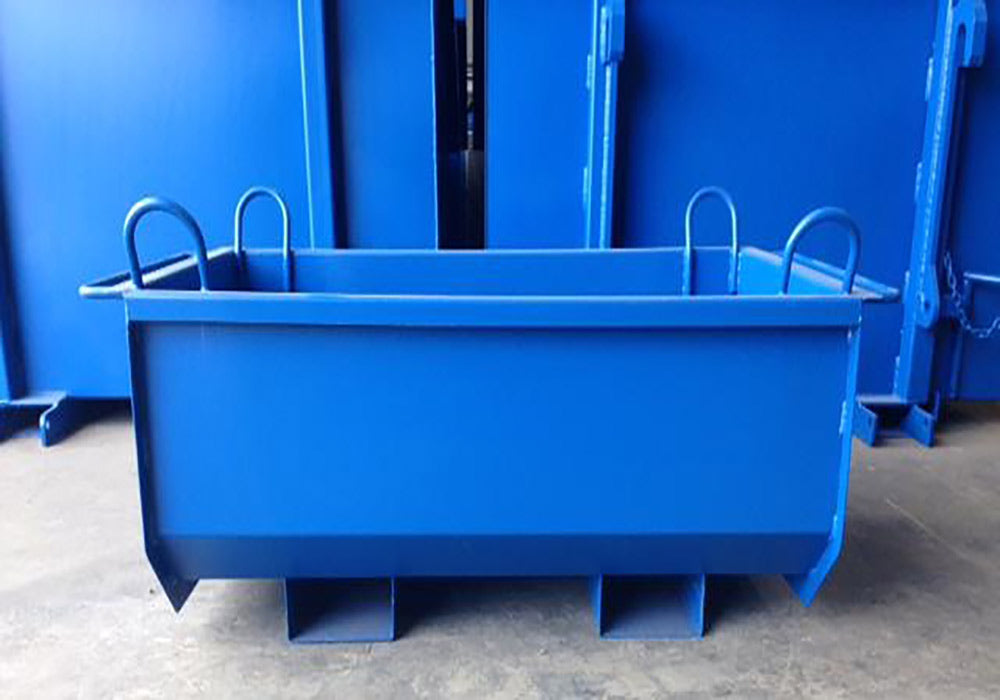 STEEL MORTAR BIN 1470X780X630MM 1T 330LTRS