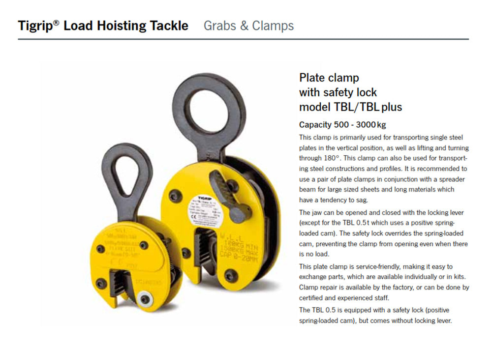 Vertical Plate Clamps