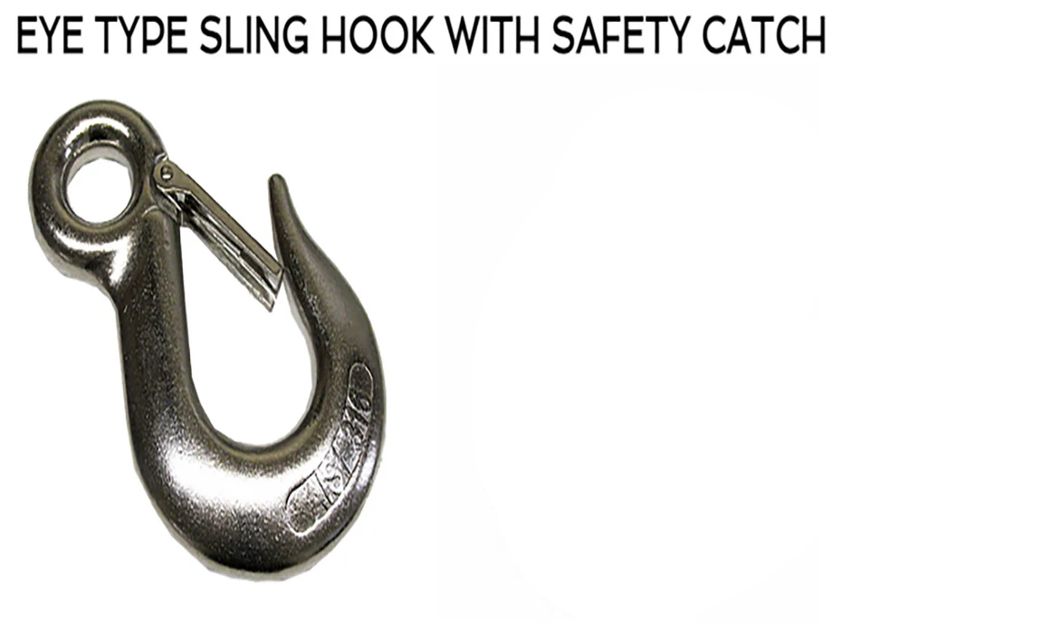 6MM STAINLESS STEEL EYE HOOK SAFETY CATCH