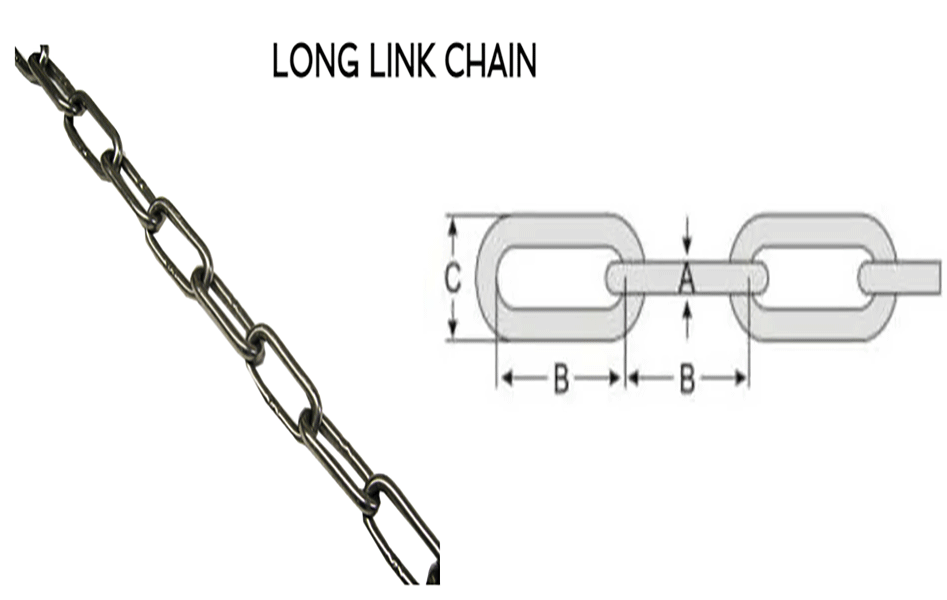 Long Link Chain (Stainless Steel)