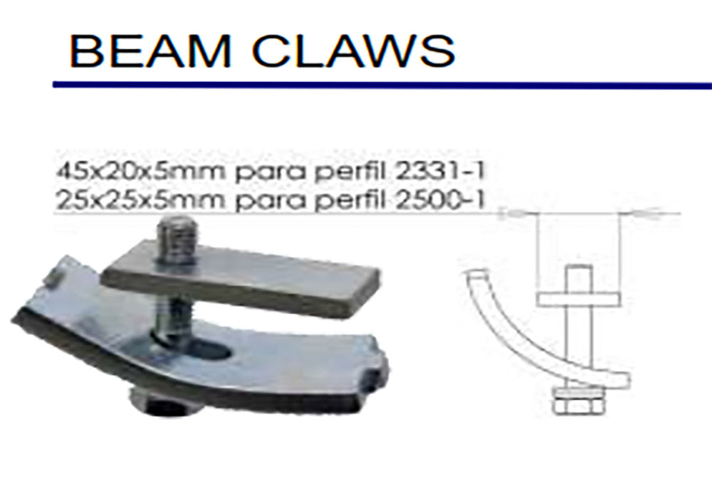 Beam Clips For Racking BEAM CLIP AND BOLT FOR FESTOON RAIL – C & C Lifting Ltd