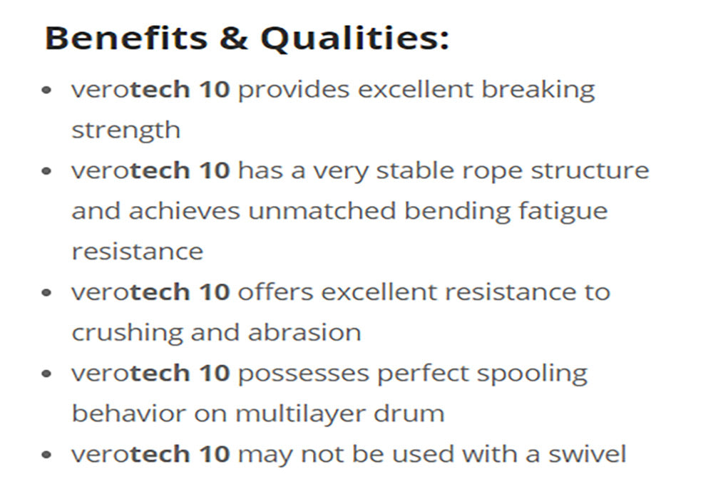 Verotech10 Wire Rope
