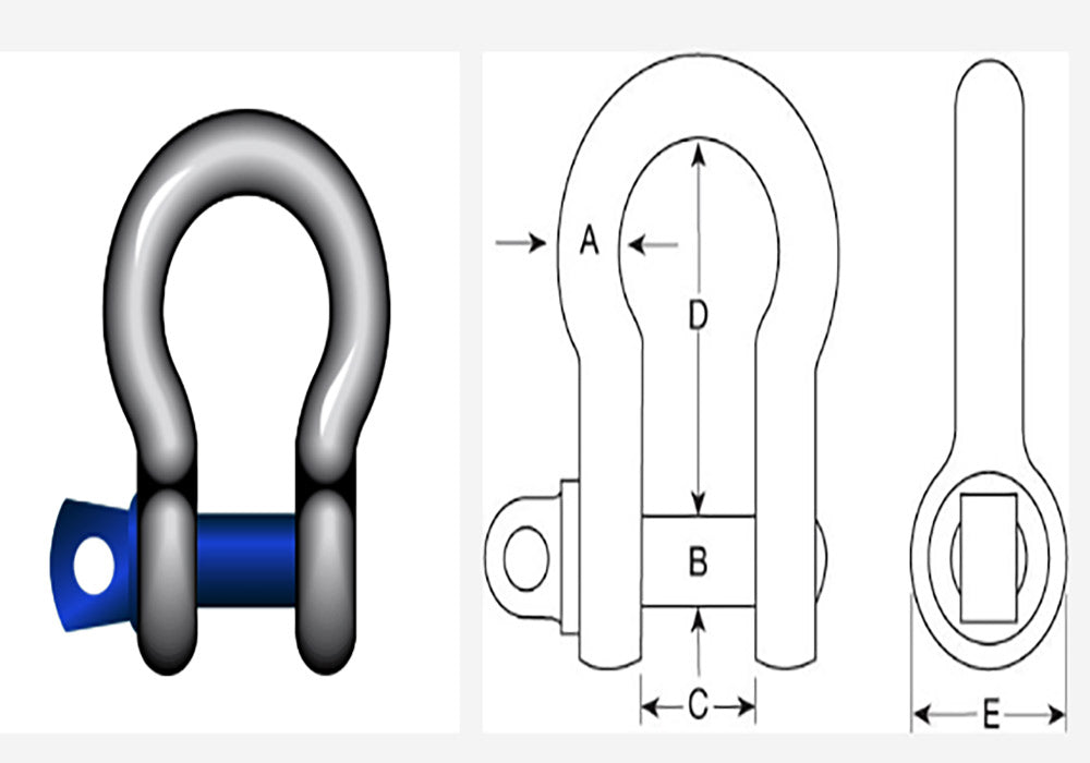 Screw Pin Bow Shackle – C & C Lifting Ltd