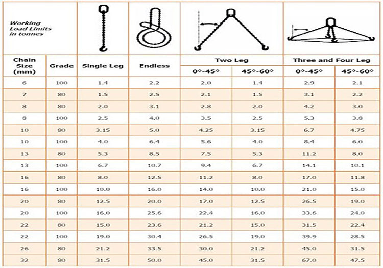 Multi Leg Chain Rigging Angle 2 LEG CHAIN ASSEMBLY – C & C Lifting Ltd