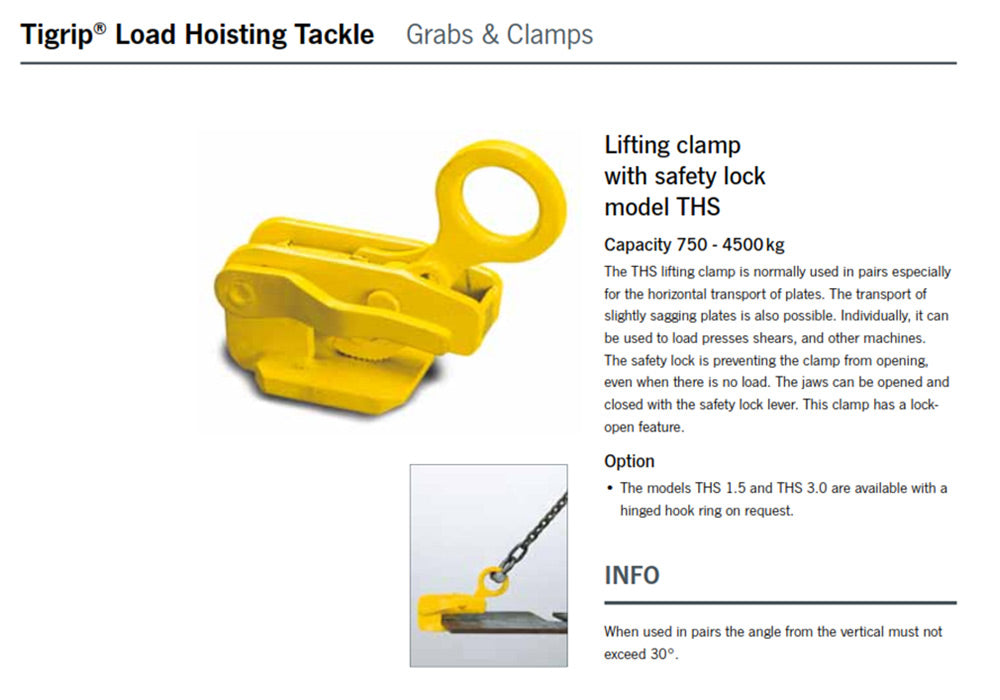 Horizontal Plate Clamp