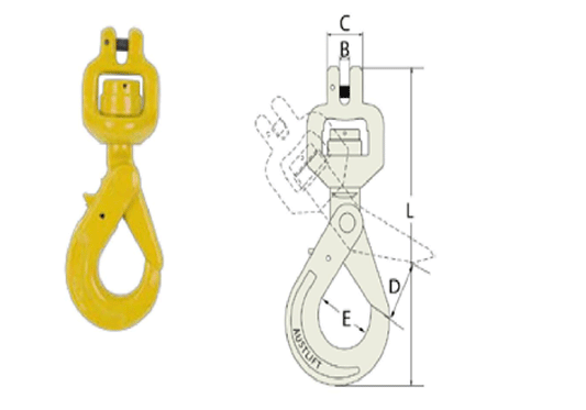 Clevis Swivel Self-locking Hook G8