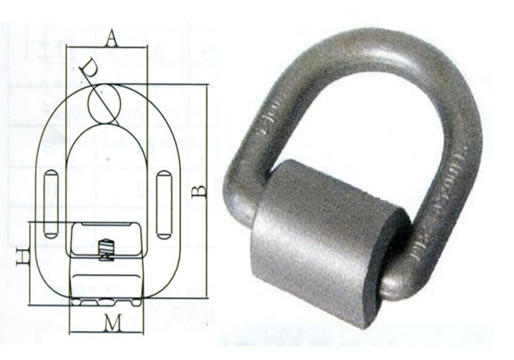 Lifting Point Dimensions WELD ON LIFTING POINT – C & C Lifting Ltd