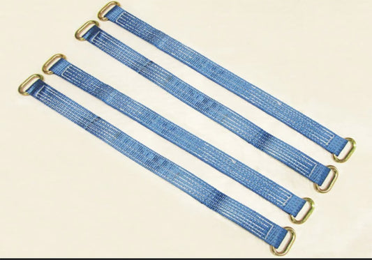700MM BLUE WHEEL STRAP WITH OVAL LINKS 700MM