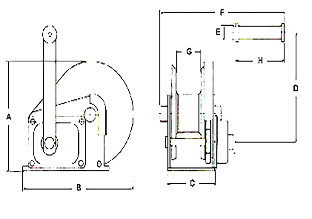 Hand Winch 800kgs (Yale)