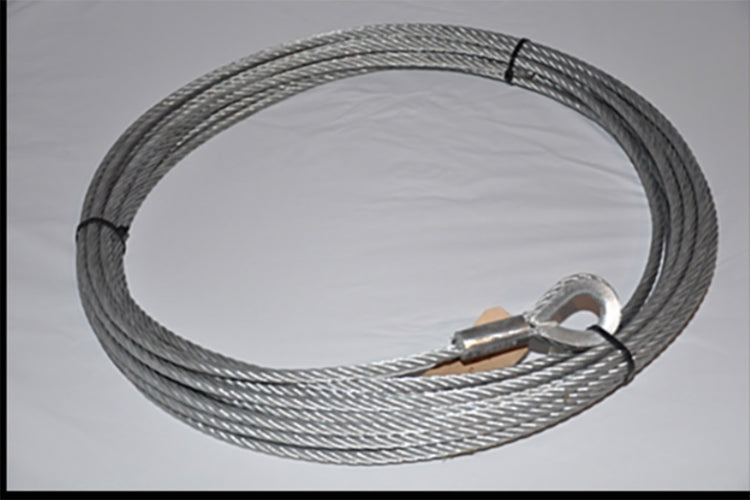 10MM DIA COMPACTED 6X36 IWRC GALVANISED WIRE ROPE SLING 30 METRES C/W ...