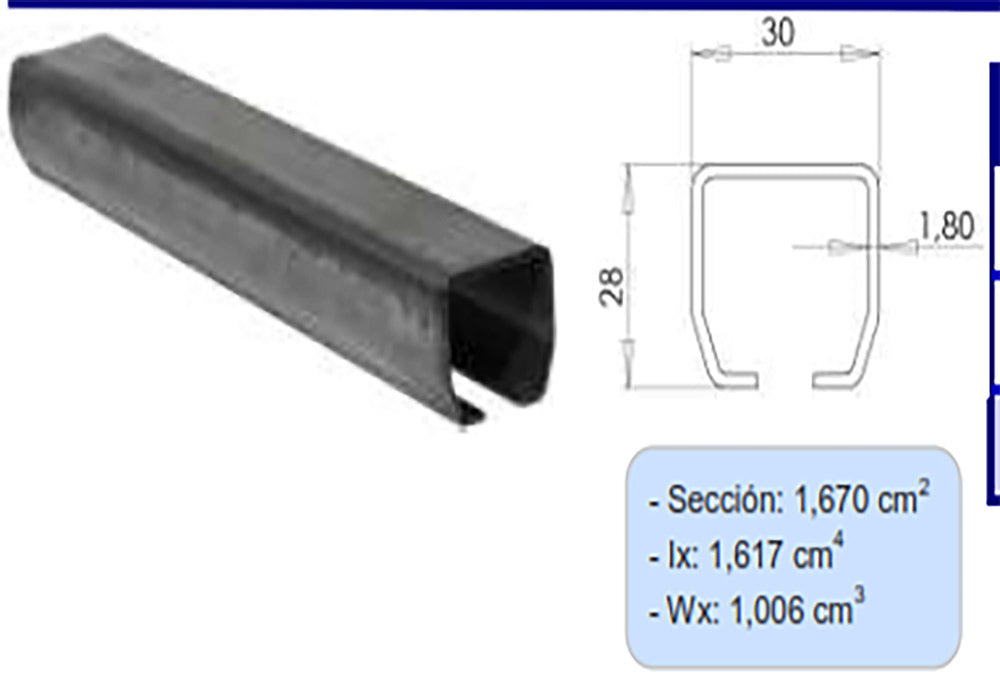 TRACK FOR FESTOON CABLE 2.5M IGA